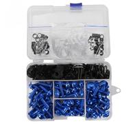 Écrous Carénage Kit De Boulons Carénage Moto pour pour CB900F pour CB919 Vis, Écrous ixations Et Assortiment Visserie pour Carrosserie Pare-Brise Vis De Carrosserie(Bleu)