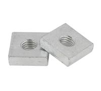 Écrous carrés à filetage grossier, côté 6/7/8-15 mm, diamètre 3/4/5/6 mm, écrous carrés fins, 20 pièces(M6x10x10x2mm)