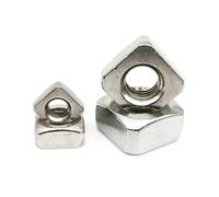 Écrous carrés en acier inoxydable, Écrou carré en acier inoxydable 304 DIN557 GB39 M3 M4 M5 M6 M8 M10 M12, paquet de 177(M12-2pcs)