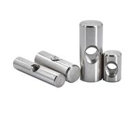 Écrous cylindriques à goujon, Écrou à trou croisé en acier inoxydable 304, avec goupille de cheville, for meubles bois, plusieurs tailles(M5x16 (10pcs))