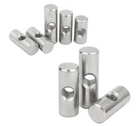 Écrous cylindriques, Boulons de baril, goupille cylindrique, cheville, trou croisé, marteau, écrou intégré, acier inoxydable 304, M4 M5 M6 M8(20pcs,M4 6x10)