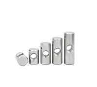 Écrous cylindriques pour meubles, Écrous à marteau en acier inoxydable 304, lot de 5, argent, M4, M5, M6(5pcs M6x28x10)