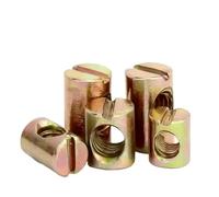 Écrous cylindriques pour meubles, Écrous cylindriques à fente M6 M8, lot de 10(20pcs,M6x15mm)