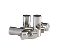 Écrous cylindriques pour meubles, Ensemble d'accessoires d'écrous de baril trou croisé d'acier inoxydable MultiSize for des meubles en bois(M6x25 (3Pcs))