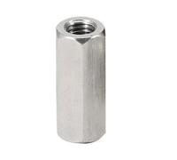Écrous D'accouplement À Tige Hexagonale, En Acier Inoxydable M3-M12304 A2, Filetage Gauche Et Droit, Connecteurs De Coupleur, D'extension Manchon Joint, 1 Pièce(60mm,M12xS19-1pcs)