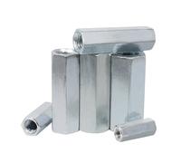 Écrous d'accouplement de tige hexagonale M5 M6 M8 M10 M12 M14 M16 M18, connecteurs de tige filetée, coupleur en Zinc, écrous d'extension de manchon de Joint, 1 à 10 pièces (Size : M10x13x40mm-5pcs)
