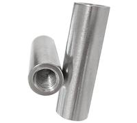 Écrous d'accouplement filetés Écrous d'accouplement ronds en acier inoxydable 304 M10 M12 M14 M16 M20, paquet de 10(M10*16 * 25)