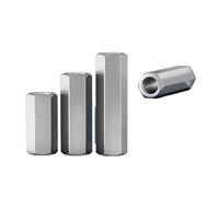 Écrous d'accouplement hexagonaux, Écrous de raccordement hexagonaux en acier inoxydable 304, tailles M4 à M20, plusieurs disponibles(M10x40)