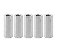 Écrous d'accouplement M12x50mm Tiges Filetées Zinc Plaqué Lot de 5 Pièces Durables pour Fixation Mécanique Solide avec Tige Hexagonale 15mm Idéal Ateliers et Chantiers Résistance à la Corrosion