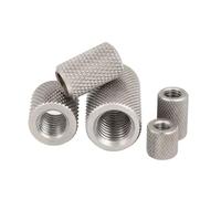 Écrous d'accouplement moletés ronds, 2 à 5 pièces, M3 M4 M5 M6 M8 M10 M12 M14 M16, en acier inoxydable, à serrage manuel, à extension longue(M3x8 5pcs)