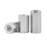 Écrous d'accouplement ronds, Écrou d'accouplement hexagonal en acier inoxydable 304 M3 à M24(M18x27x18-1pcs)