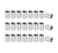 Écrous d'accouplement ronds, filetage femelle M6 x 1 mm, 20 mm (0,79"), en acier inoxydable 304, lot de 32