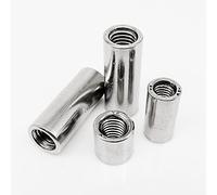 Écrous d'accouplement ronds, Lot d'écrous d'accouplement en acier inoxydable 304 (M3, M4, M5, M6, M8, M10)(5pcs M8x10x10mm)