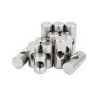 Écrous de baril de meubles, Lot de 10 boulons à tête cylindrique, chevilles transversales, raccords fendus for lit ou chaise, trou horizontal, écrous M6 M8 L = 11 mm-17 mm(D8L20 x M5)