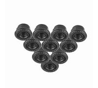 Écrous de Blocage de Roue RC, 10 Pièces écrou de Blocage de Roue de Voiture RC Universel CNC écrou de Blocage de Roue en Métal usiné RC écrou de Roue Hexagonal RC Jeu de Douilles