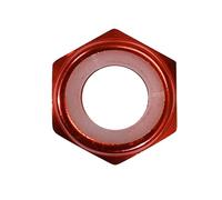 Écrous de blocage, Écrou à bride en alliage d'aluminium coloré, écrou autobloquant, hexagonal, de blocage insert nylon M2-M8(Wine red,M2)