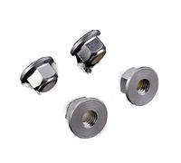 Écrous de blocage, Écrou de roue antivol M4 en aluminium (lot 4) compatible avec les modèles WLtoys 1/12 (références 12428 et 12423)(Silver)