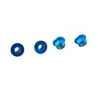Écrous de blocage, Écrou de roue antivol M4 en aluminium (lot 4) compatible avec les modèles WLtoys 1/12 (références 12428 et 12423)(Blue)