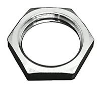 Écrous de blocage hexagonaux en laiton for raccord de tuyauterie Écrou à bride 1/8" 1/4" 3/8" 1/2" 3/4" 1" Filetage femelle Capuchon à tige hexagonale(Nut-Nickel plated,1/4")