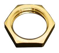 Écrous de blocage hexagonaux en laiton for raccord de tuyauterie Écrou à bride 1/8" 1/4" 3/8" 1/2" 3/4" 1" Filetage femelle Capuchon à tige hexagonale(Nut,3/4")