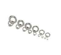 Écrous de boulon à œil M3 M4 en acier inoxydable 200, anneau de vis de levage, boucle d'accrochage, 304 pièces/lot(M4)