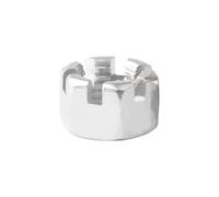 Écrous de château en acier inoxydable M6-M24 304, écrous de verrouillage hexagonaux à couronne fendue, écrous de verrouillage ronds de Style fin et épais for la fixation(Thin,M20-1pcs)
