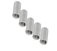 Écrous de connecteur ronds, écrou d'accouplement de style hexagonal long, corps rond en acier inoxydable 304, 5 pièces 5pcs M5*8 * 15