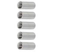 Écrous de connecteur ronds, écrou de connecteur à joint rond en acier inoxydable 304 pour assemblage de tige filetée à vis 5 pièces 5pcs M6*12 * 14