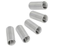 Écrous de connecteur ronds, écrou de couplage de joint de colonne ronde d'extension en acier inoxydable 304, écrou de vis de connexion 5 pièces 5pcs M6*10 * 15