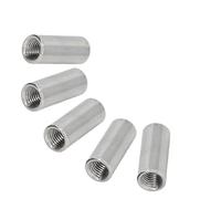 Écrous de connecteur ronds, écrou de couplage en acier inoxydable 304, manchon de tige, écrou de goujon pour support, 5 pièces 5pcs M5*10 * 8