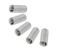 Écrous de connecteur ronds, écrous à manchon en acier inoxydable 304, écrou d'accouplement à tige longue pour tige filetée 5 pièces 5pcs M4*6 * 6
