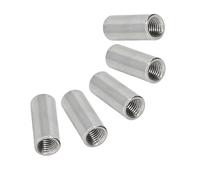 Écrous de connecteur ronds, M3 M4 M5 M6 en acier inoxydable 304 étendent les écrous ronds longs 5 pièces 5pcs M5*12 * 20