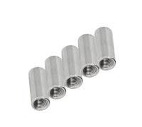 Écrous de connecteur ronds, M6 M8 M10 304 connecteur d'écrou de couplage rond en acier inoxydable pour assemblage de bricolage 5 pièces 5pcs M4*6 * 8