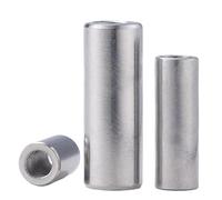 Ecrous de connexion ronds, Écrou d'accouplement rond allongé en acier inoxydable 304, manchon fileté interne, écrous tubulaires M3 M4 M5 M6(50pcs,M5x8x10)