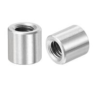 Écrous de connexion ronds M6, écrous d'accouplement en acier inoxydable 304, longueur 25 mm/0,98 pouce, lot de 5