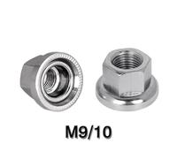 Écrous De Moyeu De Vélo À Engrenage Fixe, 2 Pièces, Tambour Avant Et Arrière, Fixation De L'essieu M9 M10, Texture D'écrou Antidérapant Pour Un Montage Ferme