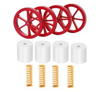 Écrous de nivellement originaux en métal et ressorts en silicone pour lit chauffant pour imprimante 3D Ender 3 V2 / Pro, CR-10S Pro CR10 V2/Mini, Ender 5 Plus (écrous de lit)
