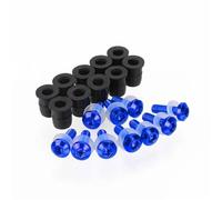 Écrous de Pare-Brise Kit Boulons Pare-Brise pour Moto pour SYM MAXSYM 600i MAX600 MAXSYM 600, Ensemble Vis Et D'écrous Fixation De Montage Vis de carénage de Moto(Bleu)