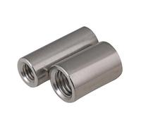 Écrous de raccordement cylindriques, Connecteur d'écrou d'accouplement de tige, manchon Joint en acier inoxydable 304 ID 3-6mm OD 6-10mm L 5-30mm(10pcs,ID 5x OD 8x L 15mm)