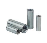 Écrous de raccordement ronds, Tailles multiples galvanisées d'acier au carbone d'écrous d'accouplement de Rod(M8x10x30-3pcs)