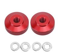Écrous de réglage de chaîne en aluminium Starrypxl, 2 pièces, résistants à la décoloration, faciles à utiliser, pour Monkey Cross Super Black (Rot)