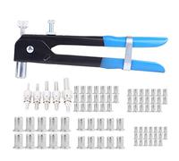 Ecrous de Rivets Aveugle, Pince a Rivet et Insert Filete, Kit Insert Fileté Metal à Usage Intensif Outil de Rivetage avec Insert Fileté et Pistolet à Rivets M3 M4 M5 M6 M8 86Pcs/Set