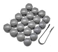 Écrous de Roue Compatible Avec A2 A3 S3 RS3 RS5 R8 A4 A5 S5 | A6 S6 A7 A8 S8 RS4 RS6 25 Mm - 20 X Cache-écrou Central Boulon Roue Capuchon Gris Capuchons D'écrou Central Pneu