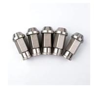 Écrous de roue de course automobile en alliage d'aluminium, vis M12 x 1,5/1,25, longueur 50 mm/35 mm, 20 pièces/ensemble(20Pcs-silver,50MM-M12x1.25)