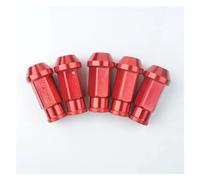 Écrous de roue de course automobile en alliage d'aluminium, vis M12 x 1,5/1,25, longueur 50 mm/35 mm, 20 pièces/ensemble(20Pcs-red,50MM-M12x1.5)