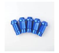 Écrous de roue de course automobile en alliage d'aluminium, vis M12 x 1,5/1,25, longueur 50 mm/35 mm, 20 pièces/ensemble(20Pcs-blue,50MM-M12x1.5)
