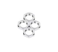 Écrous de roue, Écrous de roue en alliage d'aluminium compatibles avec voiture 1/8 RC(Silver)