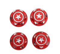 Écrou de roue hexagonal Tbest, écrous de de roue hexagonale en alliage d'aluminium de 4 pièces réglés pour voiture RC X-MAXX Summit Traxxas(rouge)