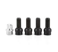 Écrous de Sécurité M14 * 1.5MM Pour Roues - Kit 4Pcs en Acier Noir Avec Clé de Verrouillage - Pour