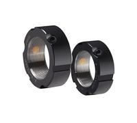 Écrous de sécurité radiaux de précision Écrous de sécurité de type F Vis de précision 42CrMo Couvercle de roulement Tour Anti-relâchement Rond M12 14 15 16(FM24 x 1,5p)